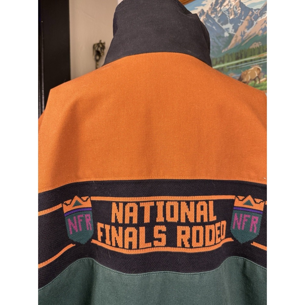 Vintage 90s NFR National Finals Rodeo Jacket XL Made USA Southwestern Western - Picture 7 of 16